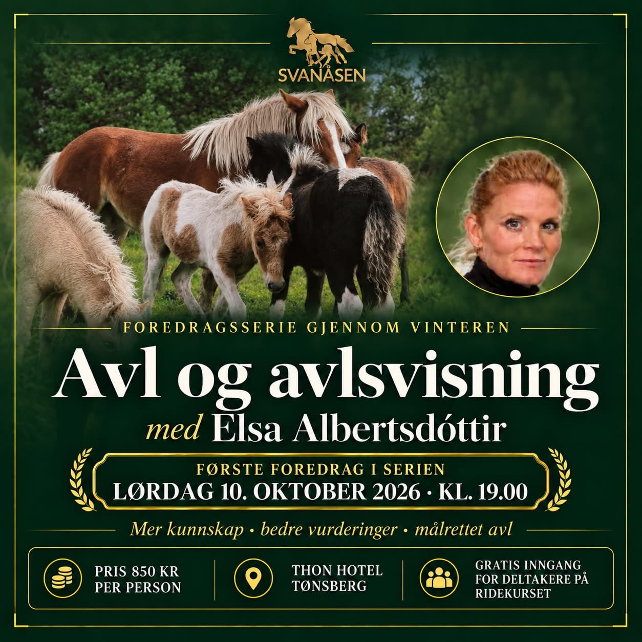 Avl og Avlsvisning med Elsa Albertsdóttir